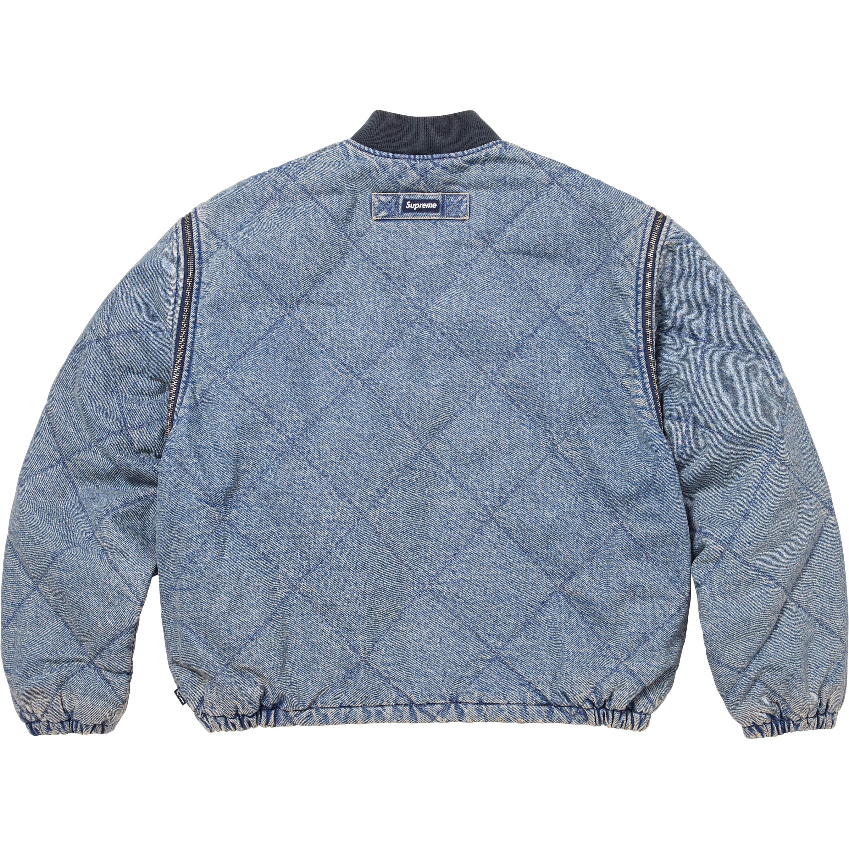 Zip-Off Sleeve Quilted Bomber Jacket view 4